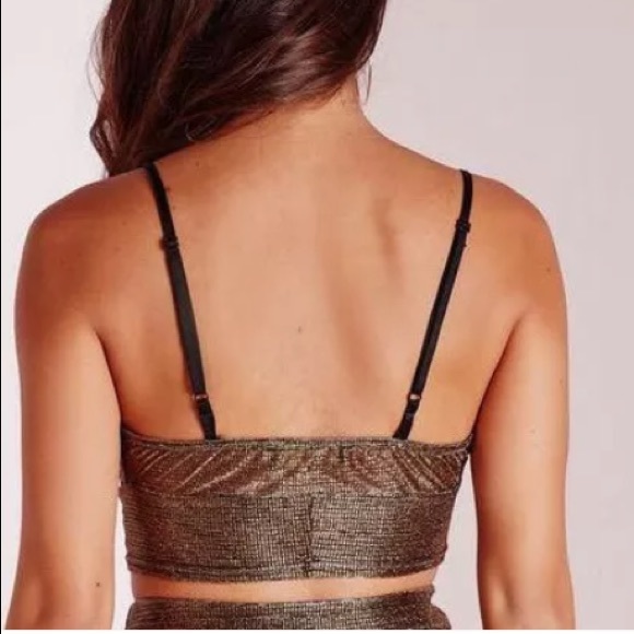 MISSGUIDED | Metallic Twist Front Bralette - Picture 3 of 3